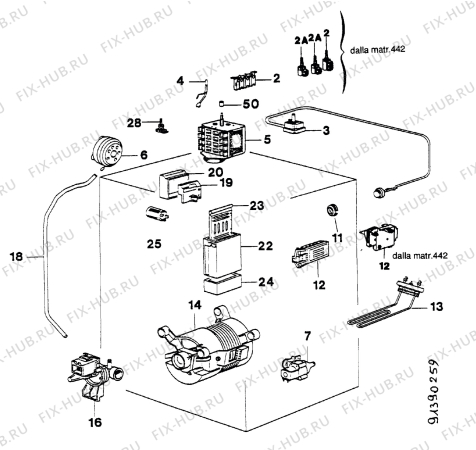 Взрыв-схема стиральной машины Electrolux EW901T - Схема узла Section 5